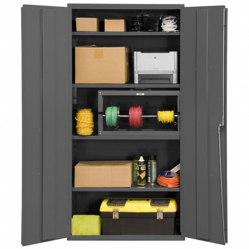 Storage Cabinet 84 x36 x18 Gray 4Shlv