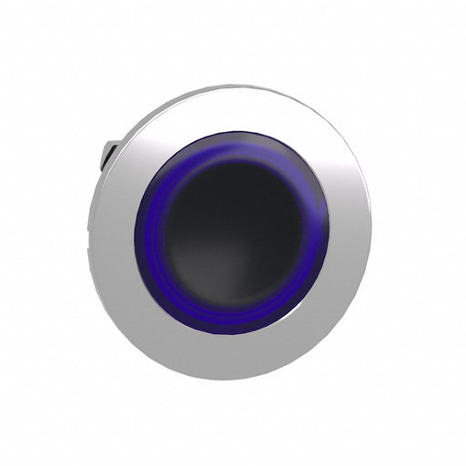 Flush Push Button Blue No Lamp 30mm