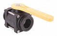 Manual 2-Way Ball Valve Flange Polypro