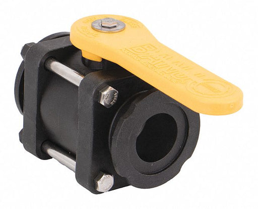 Manual 2-Way Ball Valve Flange Polypro