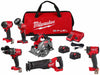 M18 FUEL 5PC Kit + 3/8 Impact Wrench
