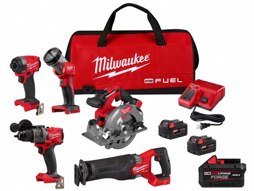 M18 FUEL 5PC Kit + FORGE XC8.0 Battery