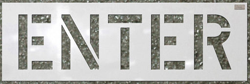 Stencil Enter 6 x 4 In.