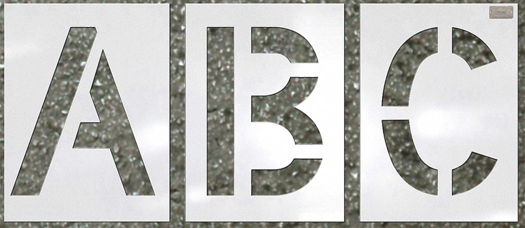 StencilSet LetterSet Polyethylene 29pcs
