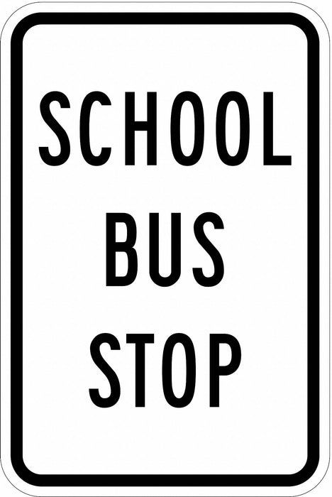Traffic Sign 18 in x 12 in White