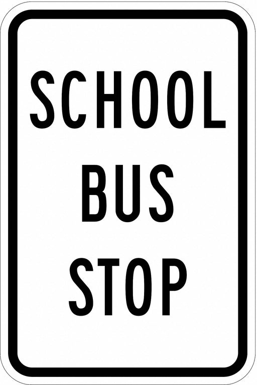 Traffic Sign 18 in x 12 in White
