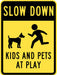 TrafficSign 24inx18in Black/Yellow