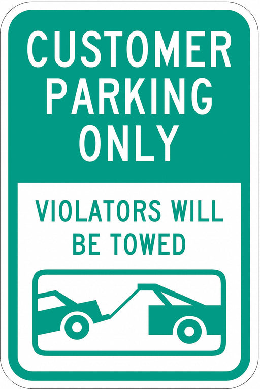 Customer Parking Sign 18 x 12 