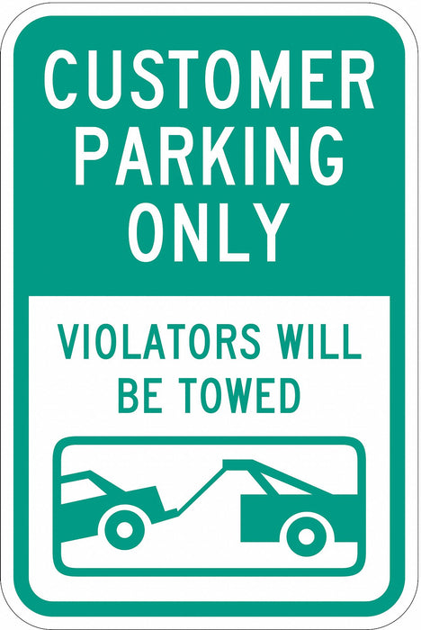 Customer Parking Sign 18 x 12 