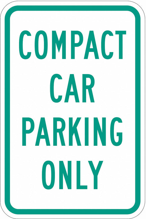 Compact Car Parking Sign 18 x 12 