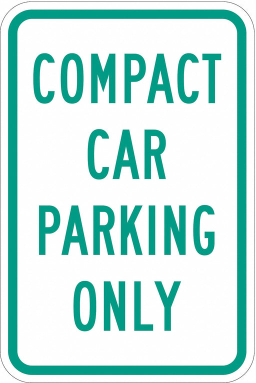 Compact Car Parking Sign 18 x 12 