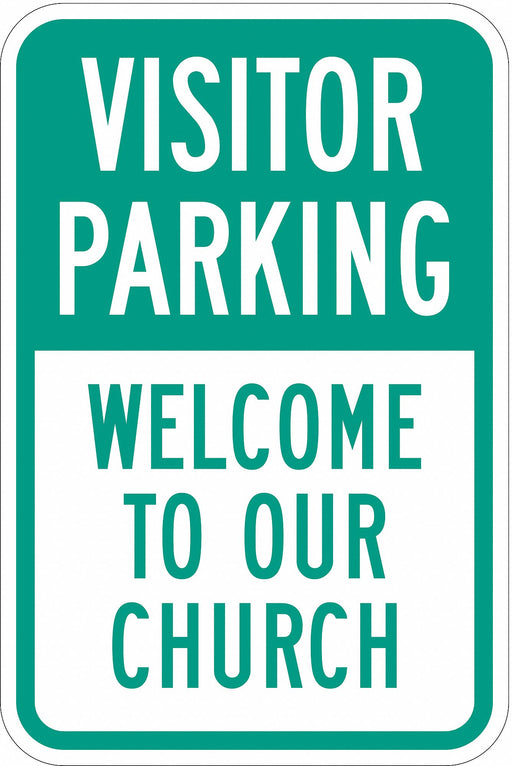 Church Parking Sign 18 x 12 