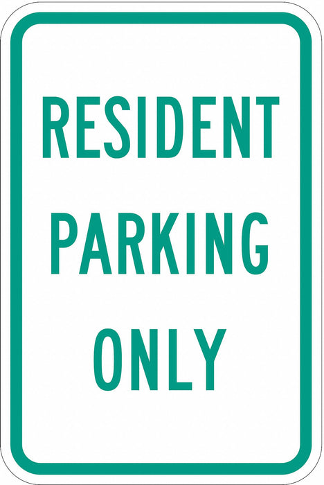Resident Parking Sign 18 x 12 