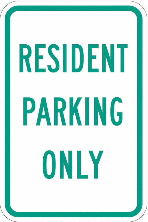 Resident Parking Sign 18 x 12 
