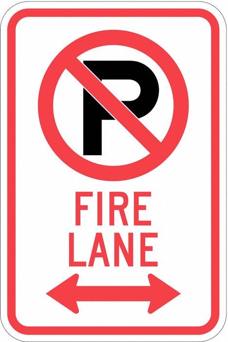 Fire Lane Parking Sign 18 x 12 
