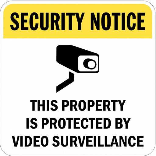 Property Sign 18 in x 18 in Aluminum