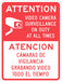Rflct Srveillnce Attention/Atencion Sign