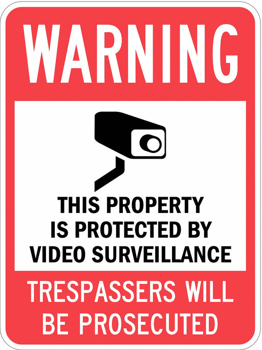 Property Sign 24 in x 18 in Aluminum