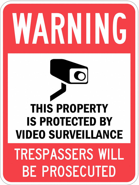 Property Sign 24 in x 18 in Aluminum