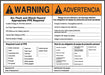 Arc Flash Label 7 in x 10 in Vinyl