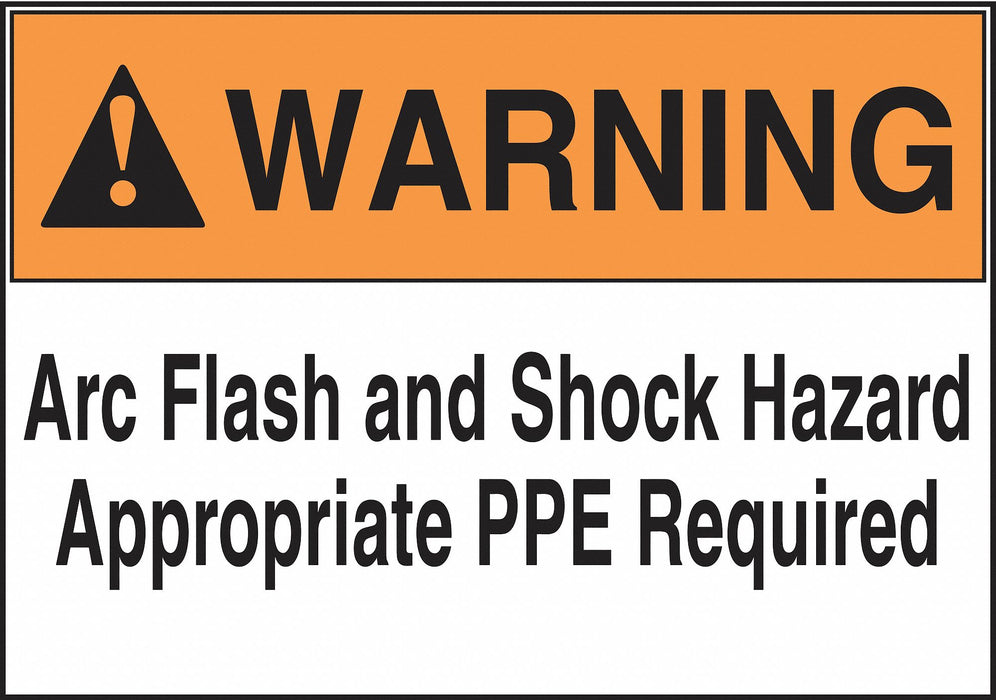 Arc Flash Labels Roll 3.5inx5in PK100