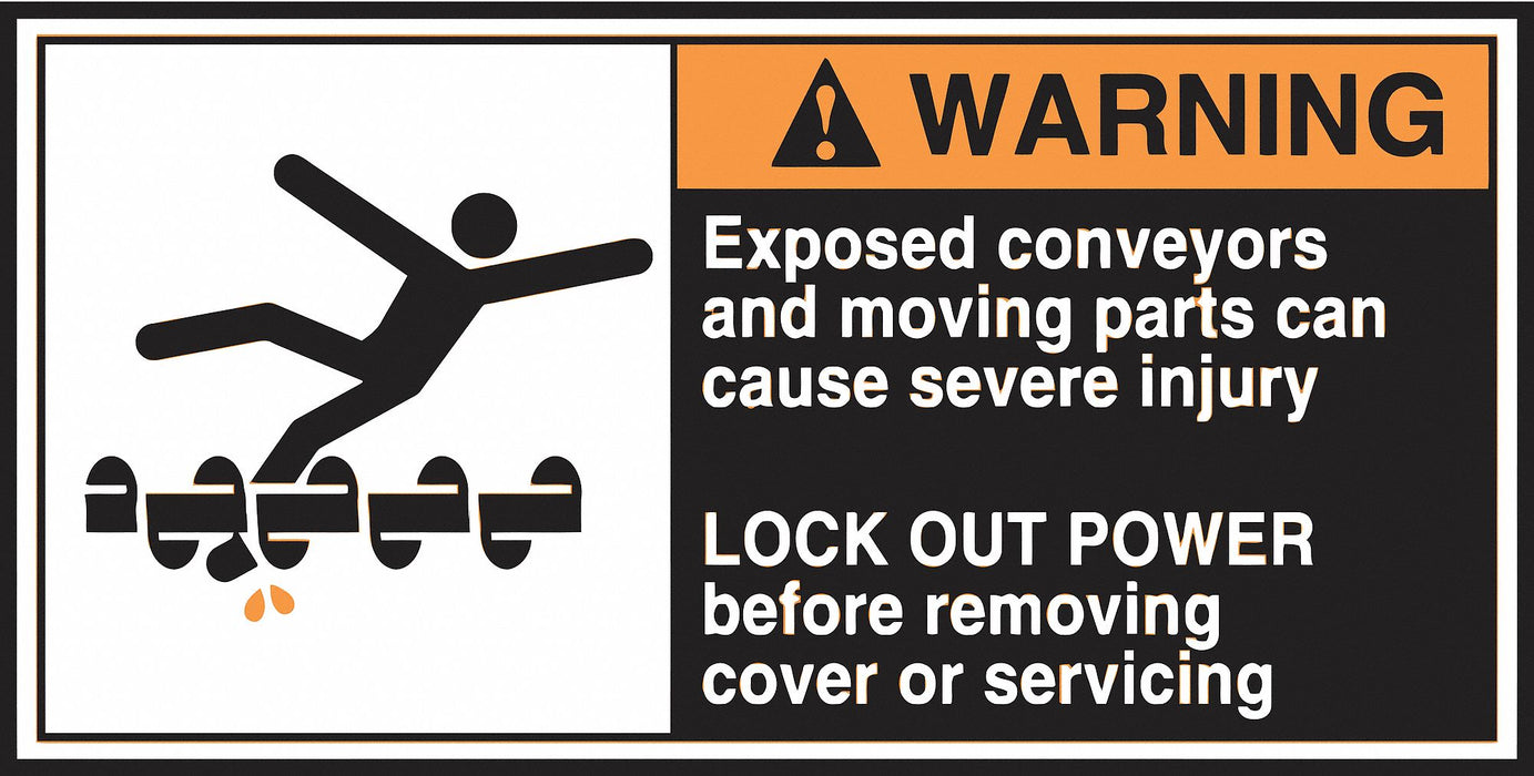 CEMA Label 2 1/2 in x 5 in Vinyl PK5