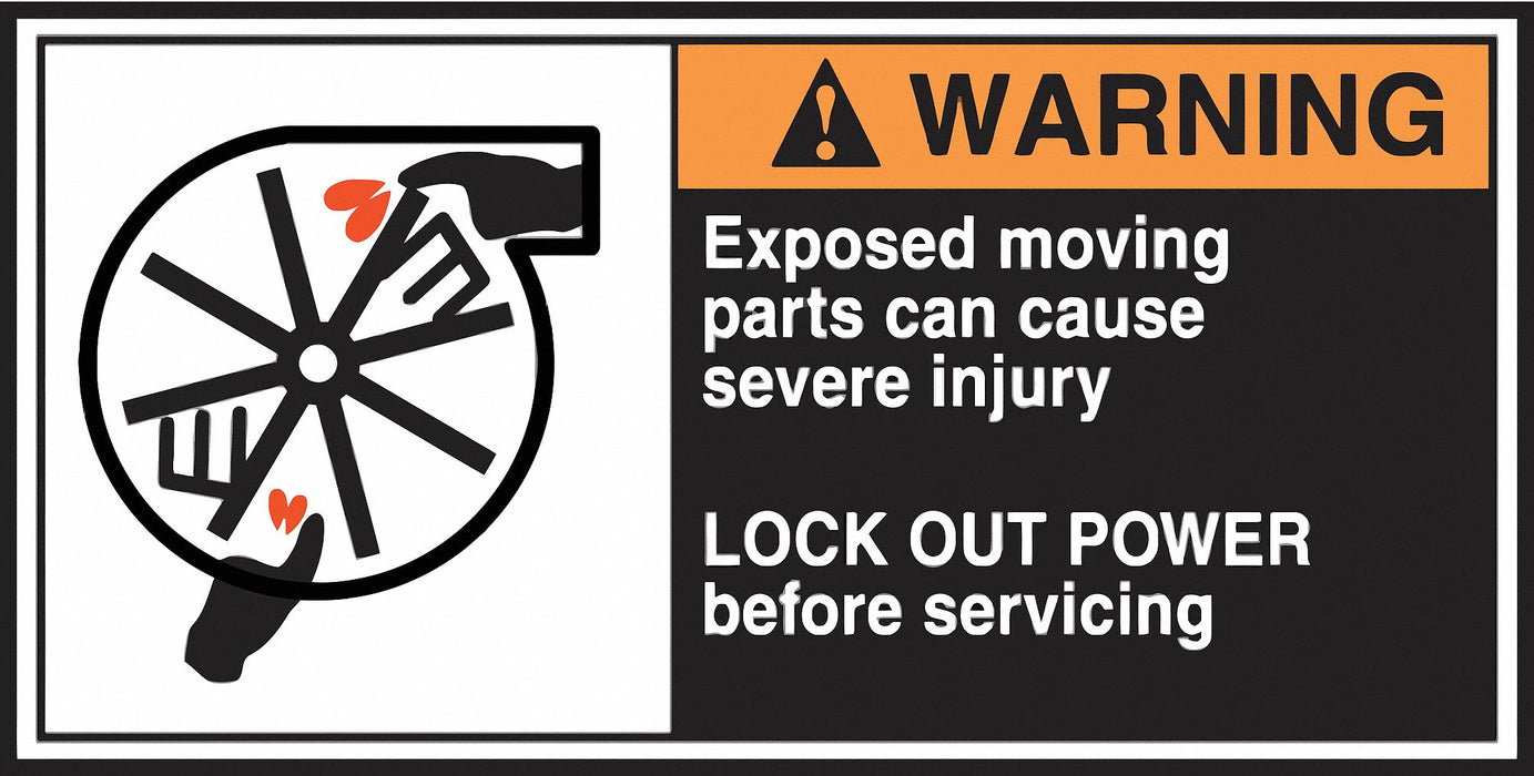 CEMA Label 2 1/2 in x 5 in Vinyl PK5