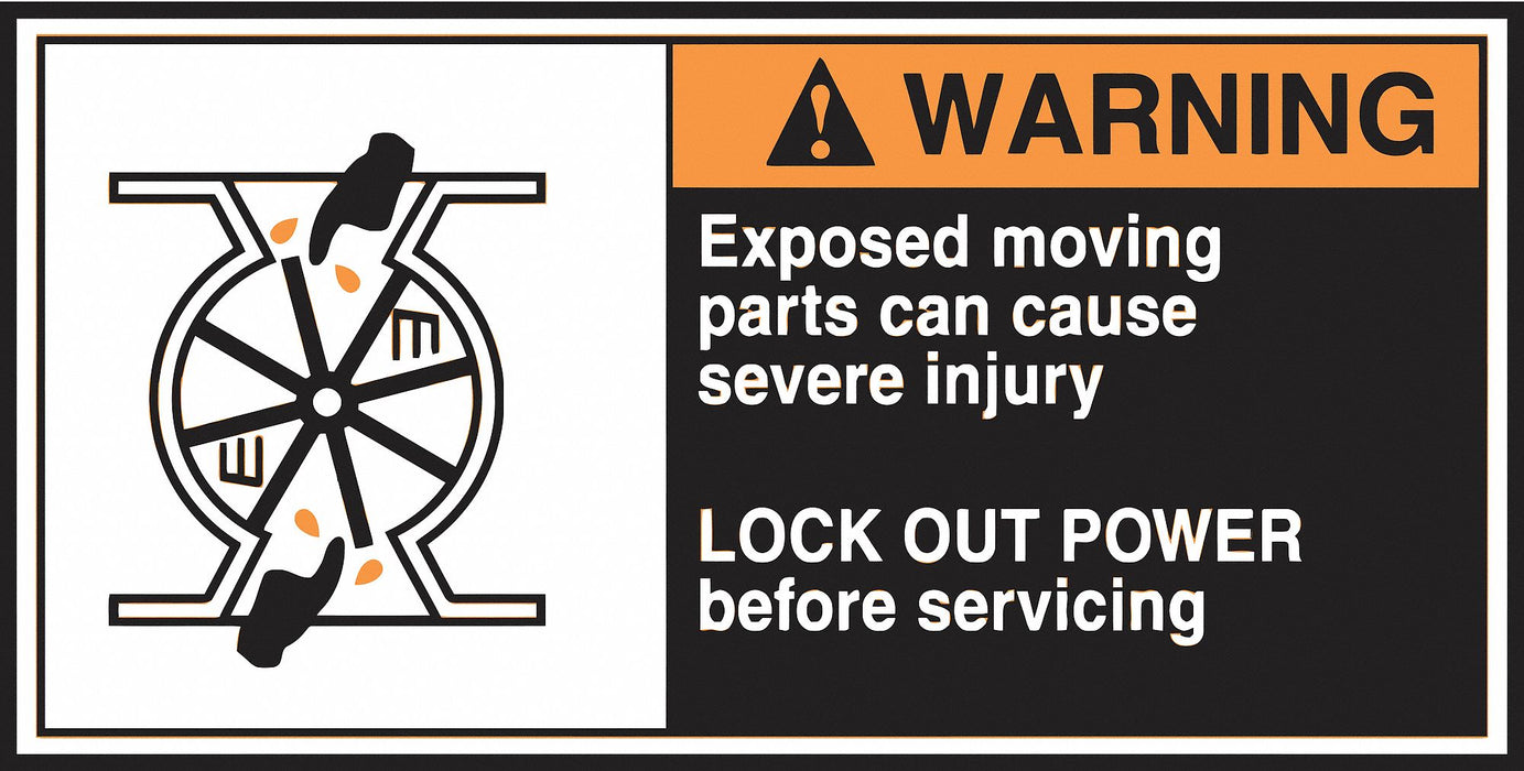 CEMA Label 2 1/2 in x 5 in Vinyl PK5