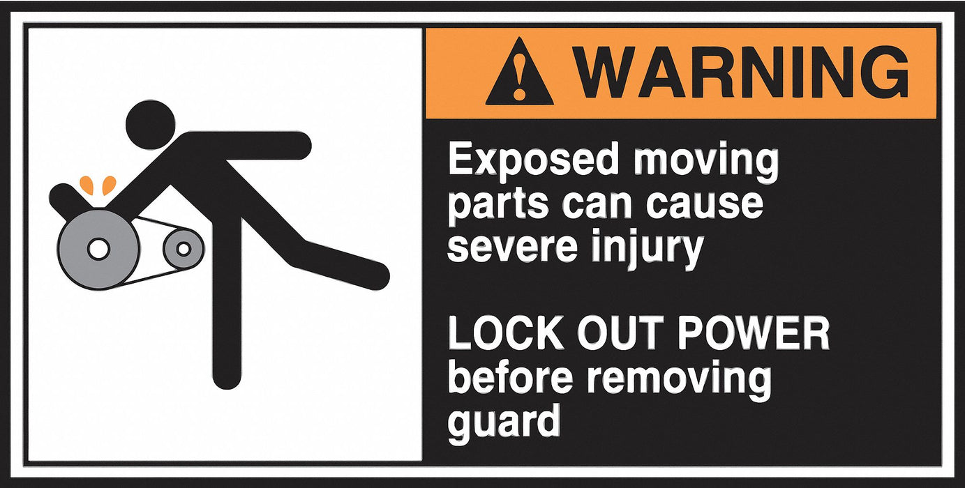 CEMA Label 2 1/2 in x 5 in Vinyl PK5
