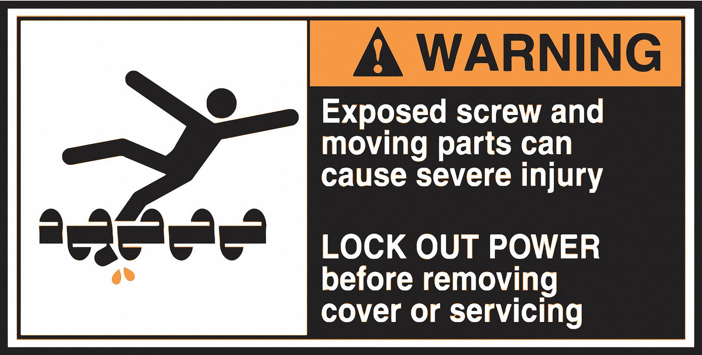 CEMA Label 2 1/2 in x 5 in Vinyl PK5