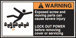 CEMA Label 2 1/2 in x 5 in Vinyl PK5