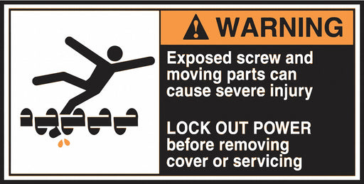 CEMA Label 2 1/2 in x 5 in Vinyl PK5