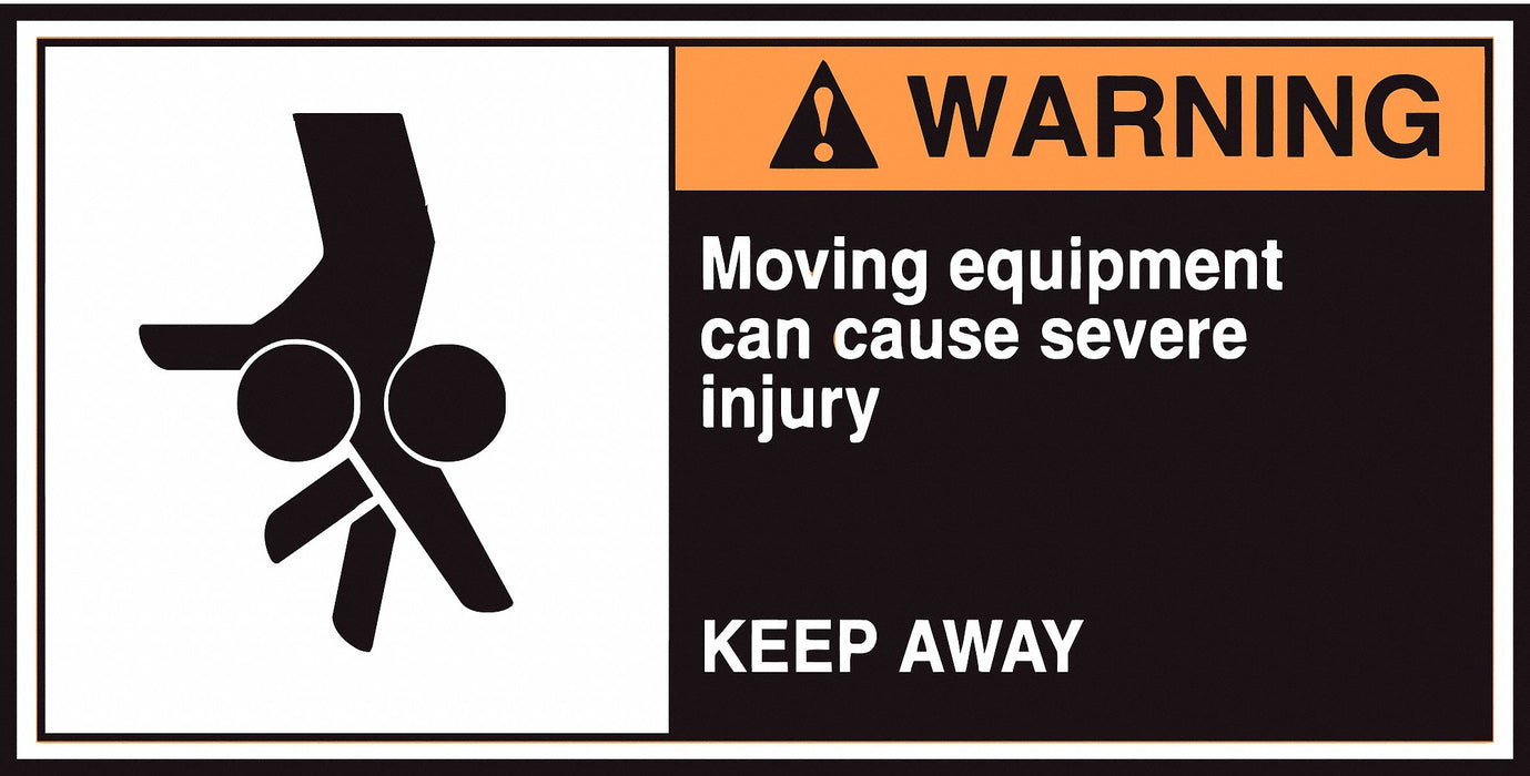 CEMA Label 2 1/2 in x 5 in Vinyl PK5