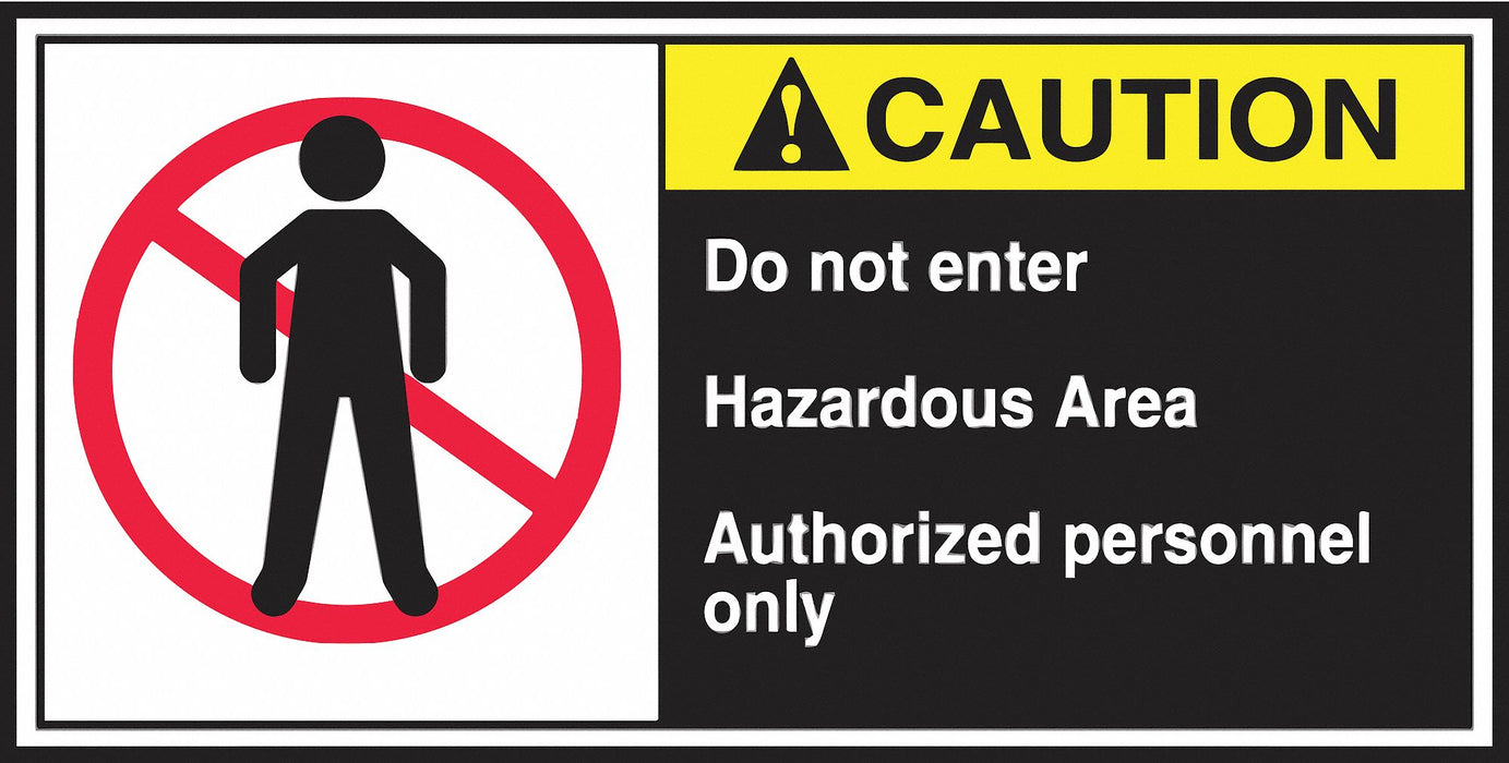 CEMA Label 2 1/2 in x 5 in Vinyl PK5