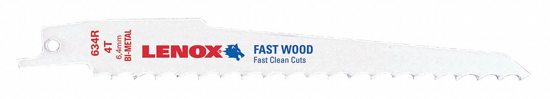 ReciproSawBlade L 6 TPI 4 PK5 Tapered
