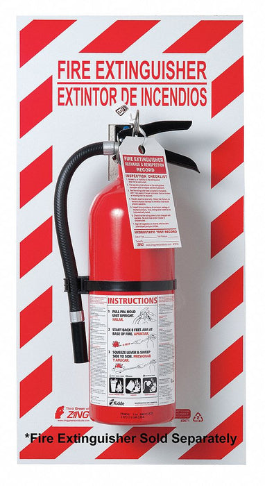 FireExtinguisher Back Plate 29x13In Glow