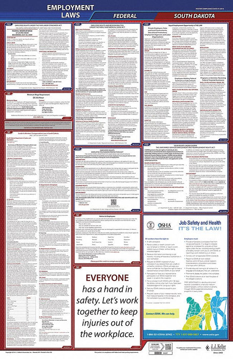 LaborLaw Poster Fed/STA SD ENG 26inH 3yr