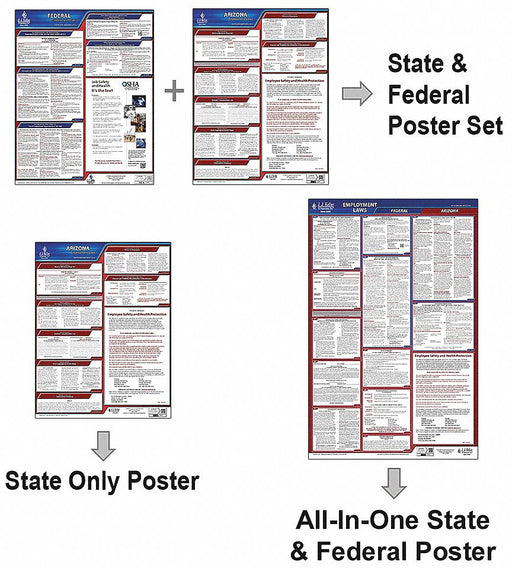 Labor Law Poster English IA Plastic