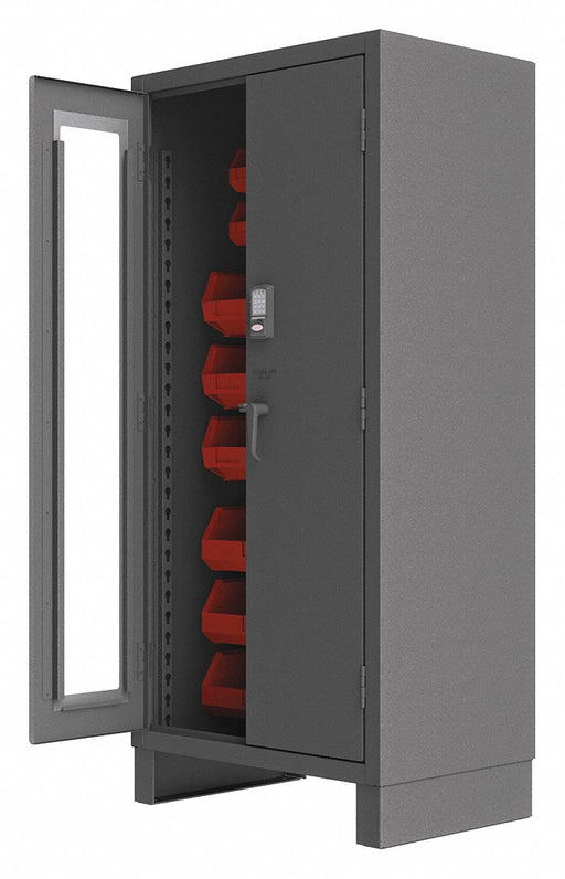 K4873 Bin Cabinet 78 x36 x24 Gray 30RedBns