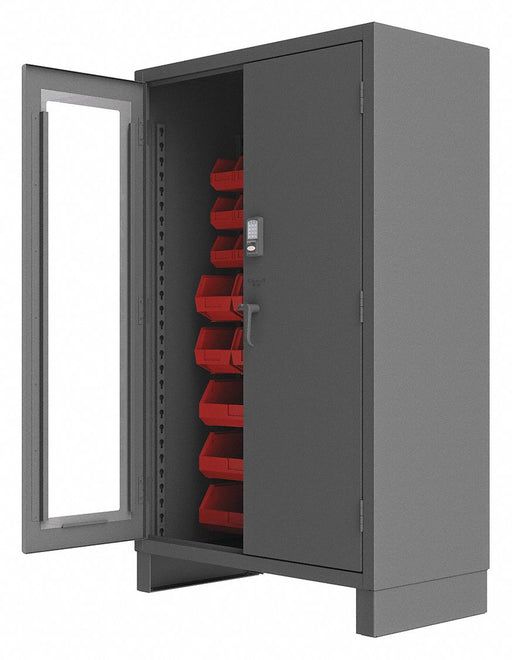 K4874 Bin Cabinet 78 x48 x24 Gray 42RedBns