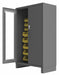 K4874 Bin Cabinet 78 x48 x24 Gray 42YlwBns
