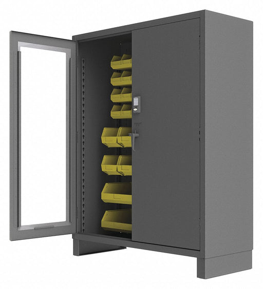 K4875 Bin Cabinet 78 x60 x24 Gray 54YlwBns