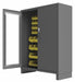 K4875 Bin Cabinet 78 x60 x24 Gray 54YlwBns