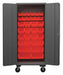 K4878 Bin Cabinet 80 x36 x24 Gray 30RedBns