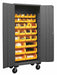K4876 Bin Cabinet 80 x36 x24 Gray 30YlwBns