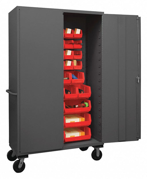 K4877 Bin Cabinet 80 x48 x24 Gray 42RedBns