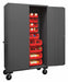 K4877 Bin Cabinet 80 x48 x24 Gray 42RedBns