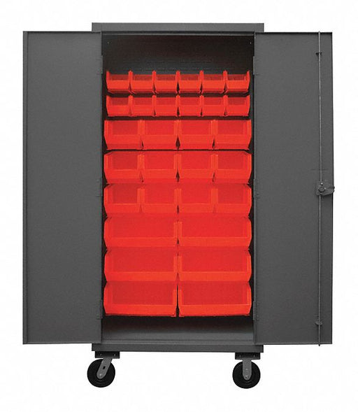 K4880 Bin Cabinet 80 x36 x24 Gray 30RedBns