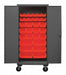 K4880 Bin Cabinet 80 x36 x24 Gray 30RedBns