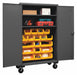 K4887 Bin Cabinet 80 x48 x24 Gray 18YlwBns